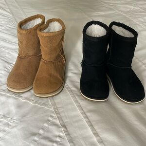 Toddler girls faux shearling boots